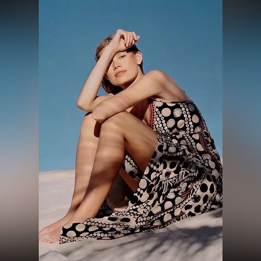 ANTHROPOLOGIE Verb Penelope Tiered Ruffle Maxi Dress - Picture 2 of 2